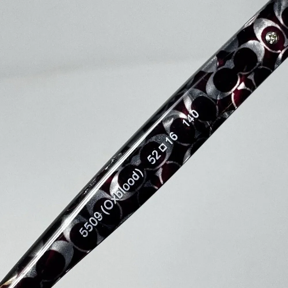 Coach HC6120 5509 Oxblood Eyeglass Frames 52-16-140